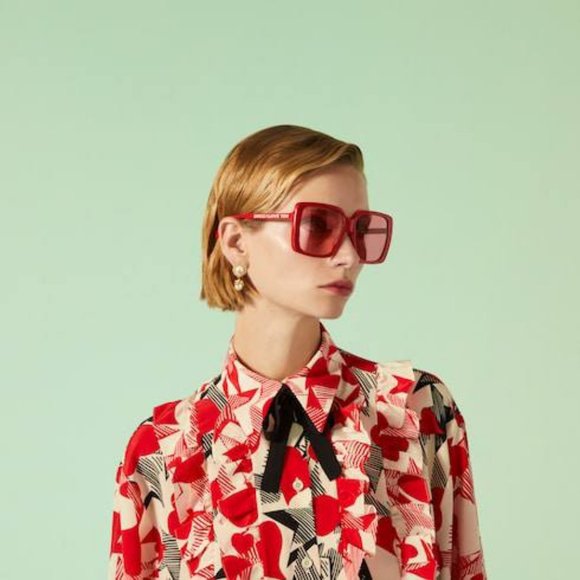 FINAL PRICE NEW GUCCI GG0567SAN 005 RED SUNGLASSES main image 10